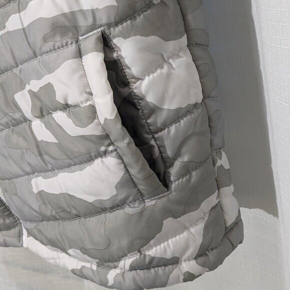 Ecko Unltd Men's Camo Quilted Zip-Up Hooded Jacket Size Small Gray - Picture 5 of 9